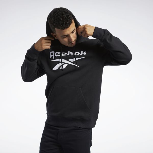 Bluza Z Kapturem Męskie Reebok Classic Vector Czarne PL 36EGABL